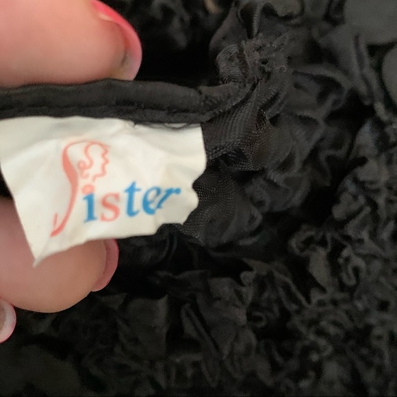 Sister Brand Textured Stretchable Sleeveless Top Black Sz One Size - Picture 10 of 11